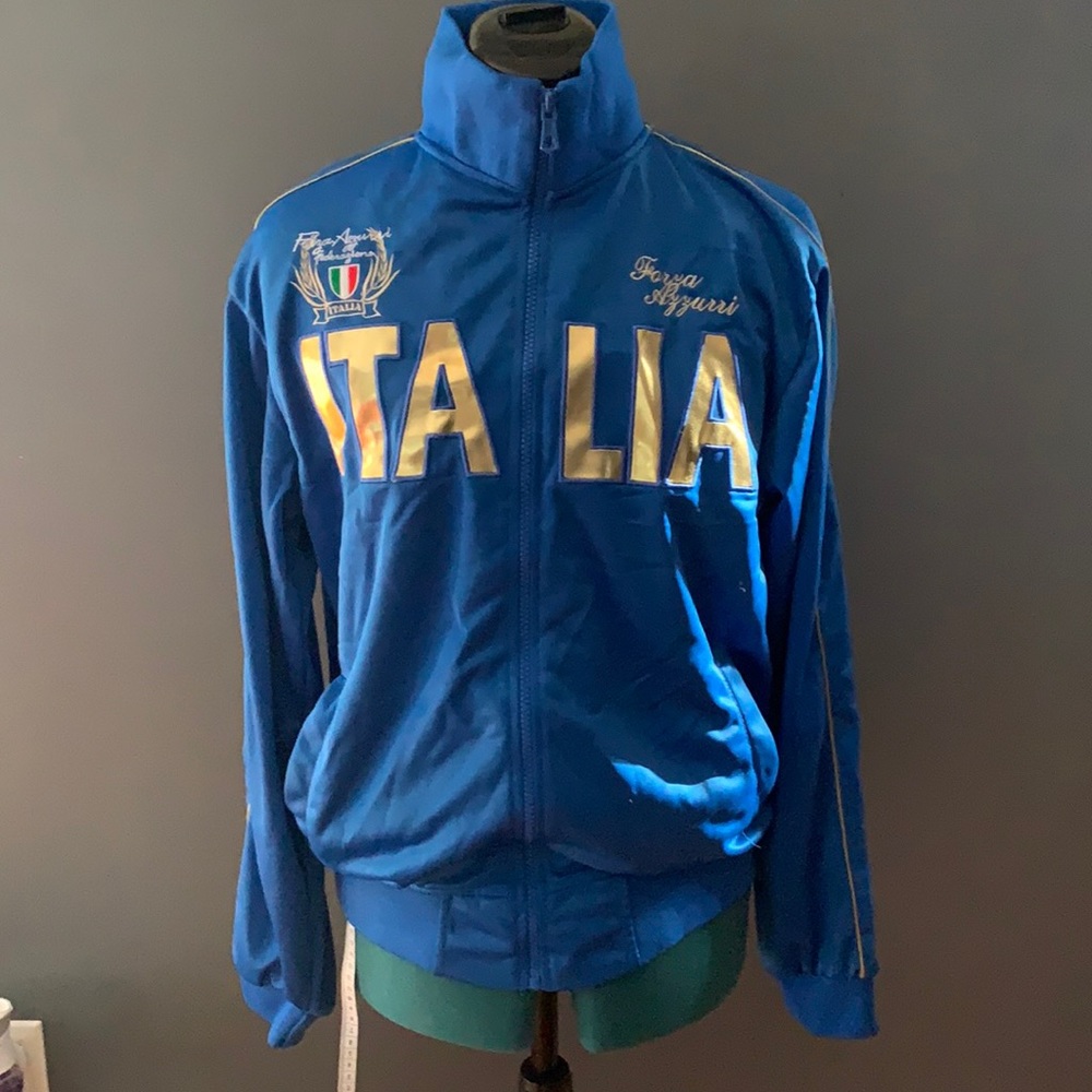 Italia soccer windbreaker zip up jacket